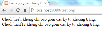 Hàm ctype_space trong PHP