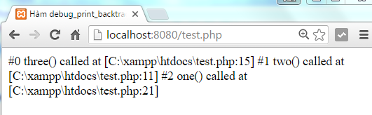 Hàm debug_print_backtrace trong PHP