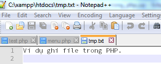 Đọc Ghi file trong PHP