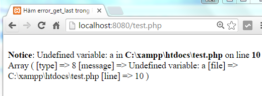 Hàm error_get_last trong PHP