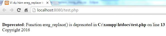 Hàm ereg-replace trong PHP