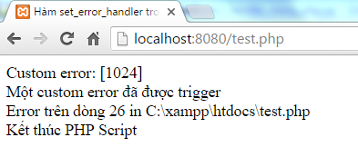 Hàm set_error_handler trong PHP