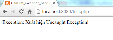 Hàm set_exception_handler trong PHP