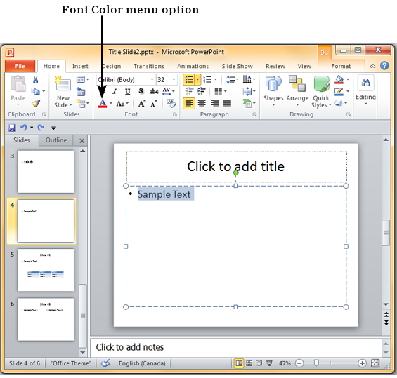 Microsoft PowerPoint 2010