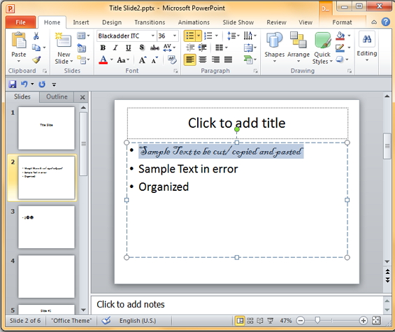 Microsoft PowerPoint 2010