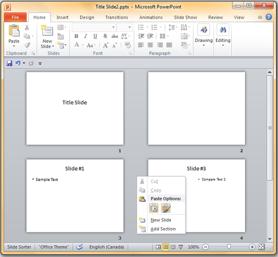 Microsoft PowerPoint 2010