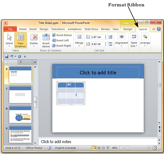 Microsoft PowerPoint 2010