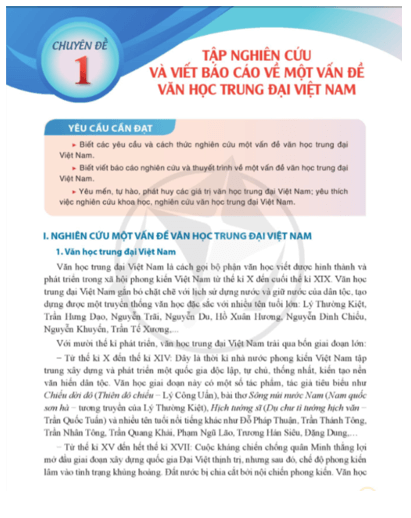 Chuyên đề Văn 11 Cánh diều PDF