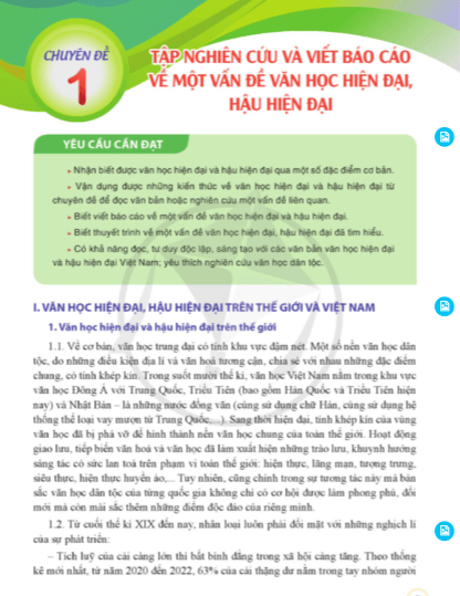Chuyên đề Văn 12 Cánh diều PDF | Chuyên đề học tập Ngữ văn 12