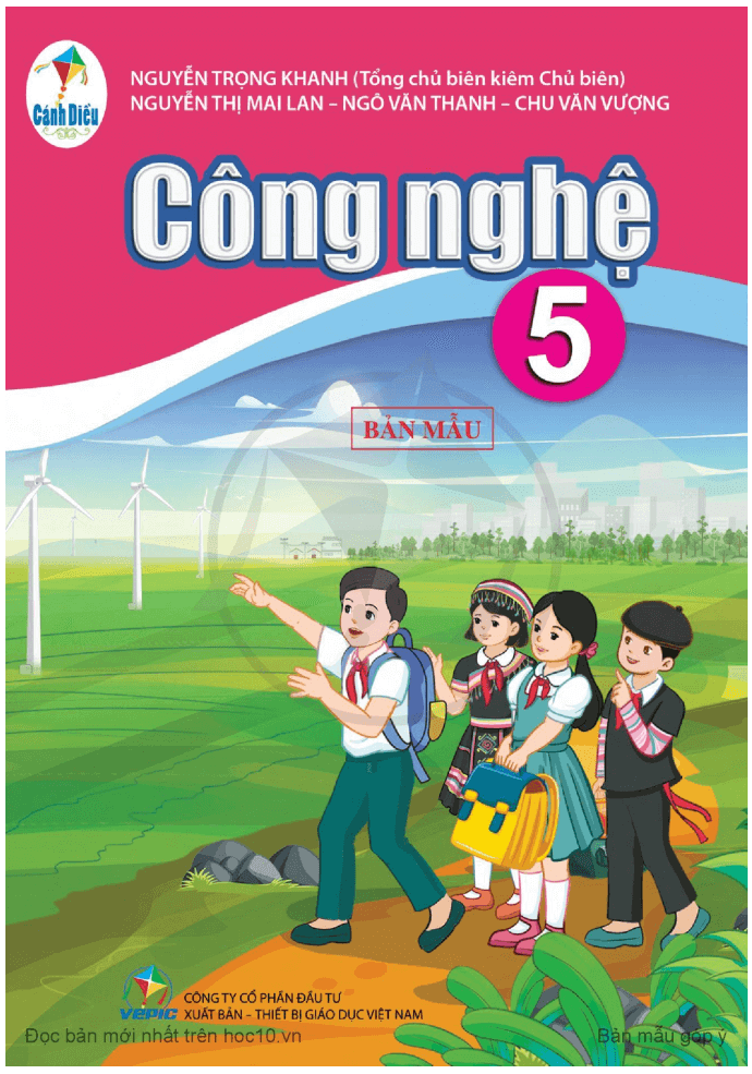 PDF Công nghệ lớp 5 Cánh diều