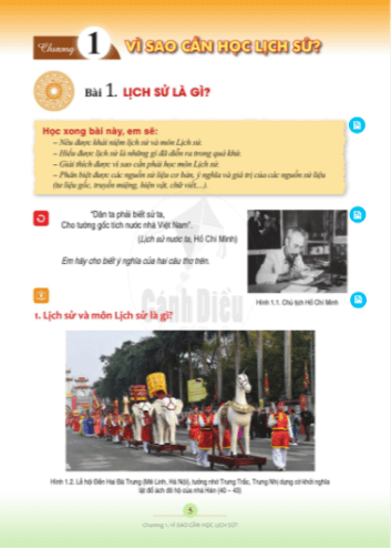 PDF Lịch sử và Địa lí 6 Cánh diều