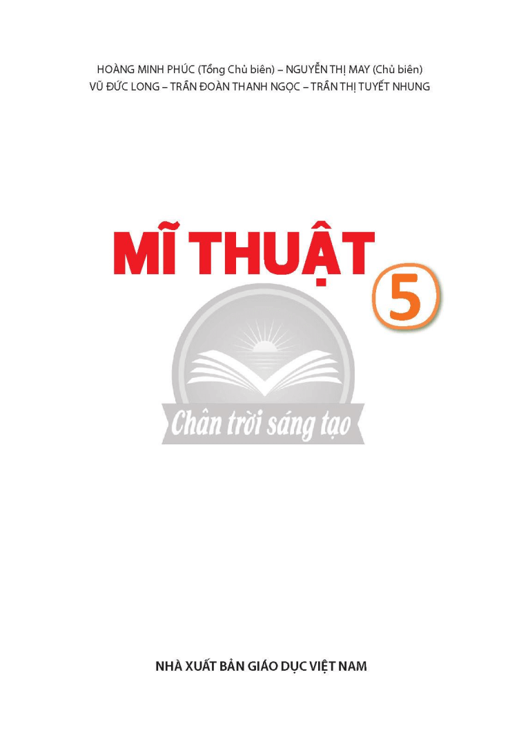 PDF Mĩ thuật lớp 5 Chân trời sáng tạo