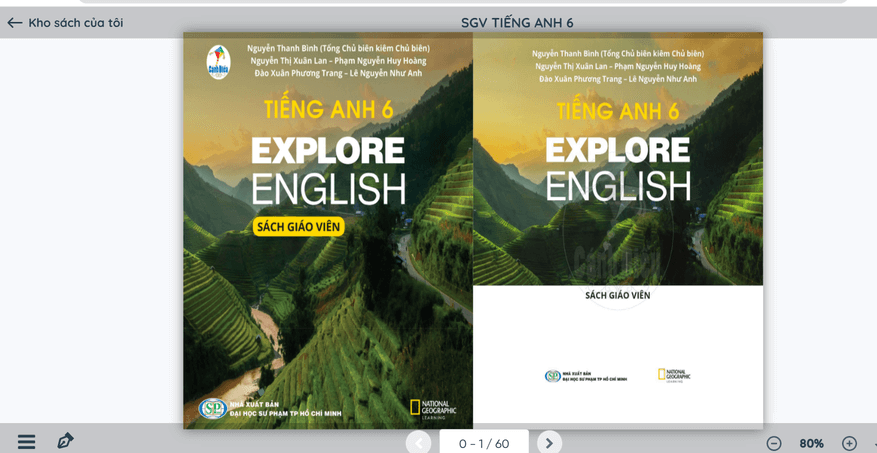 Sách Tiếng Anh lớp 6 Cánh diều | Xem online, tải PDF