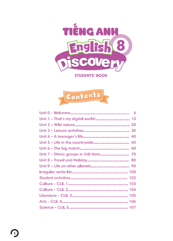 PDF Tiếng Anh 8 English Discovery