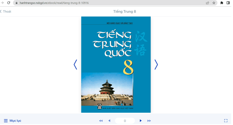 Sách Tiếng Trung Quốc 8 (ảnh 1)