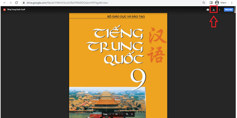 Sách Tiếng Trung Quốc 9 (ảnh 1)