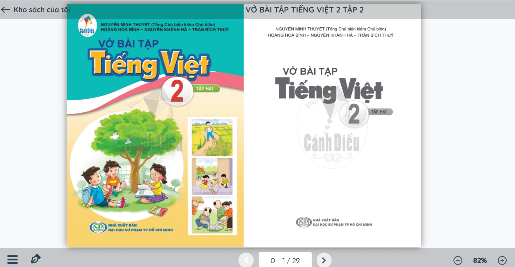 Sách Tiếng Việt lớp 2 Cánh diều | Xem online, tải PDF
