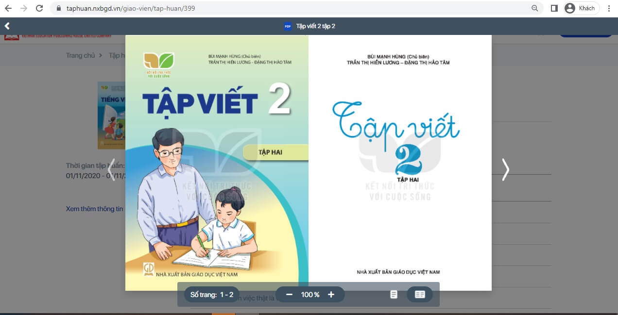 Sách Tiếng Việt lớp 2 Kết nối tri thức | Xem online, tải PDF