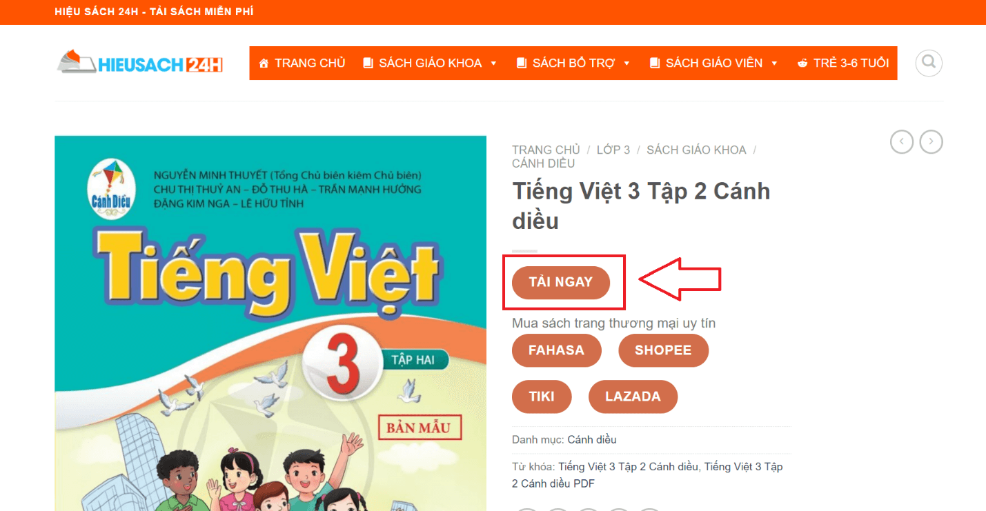 Sách Tiếng Việt lớp 3 Cánh diều | Xem online, tải PDF