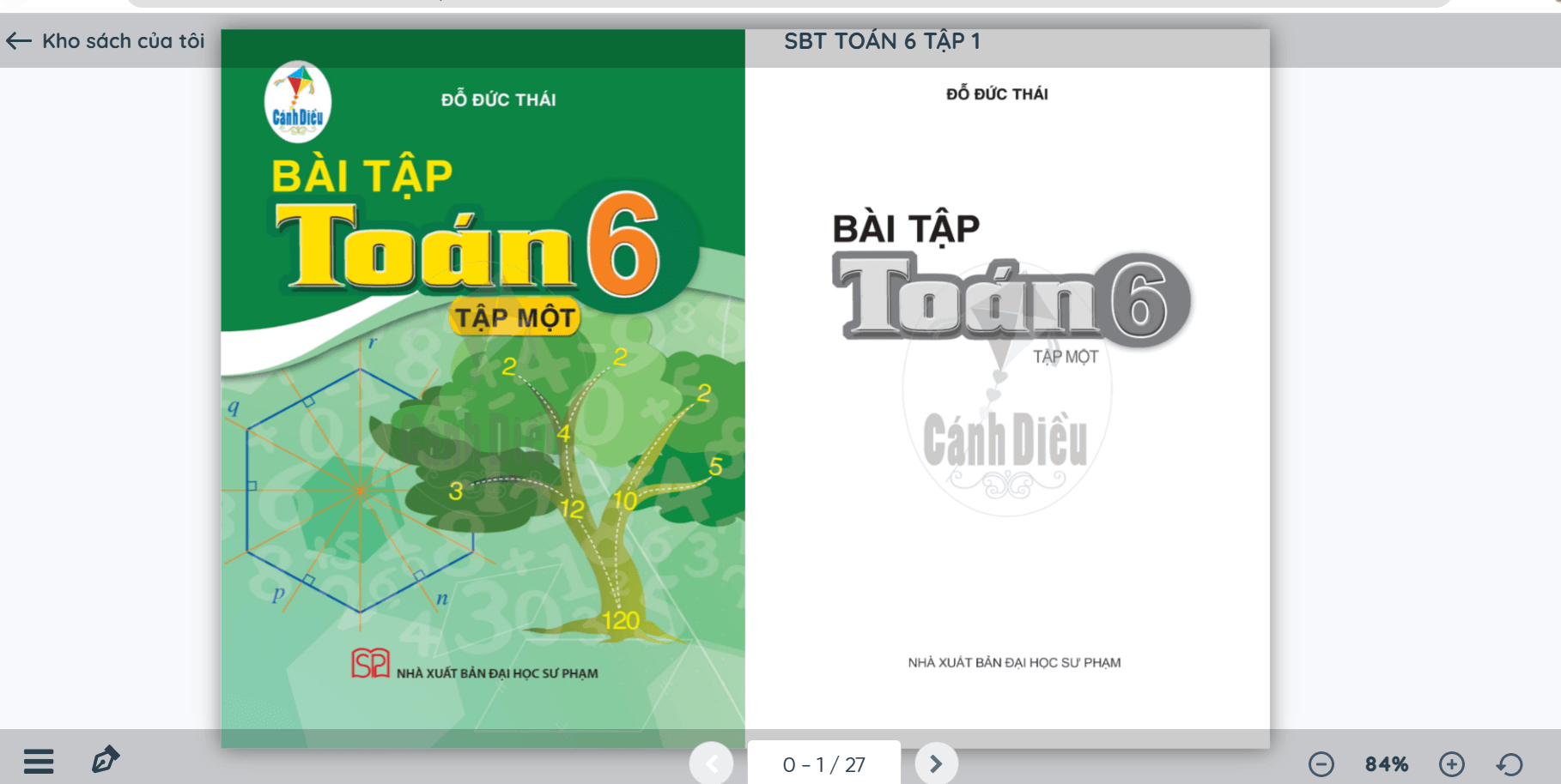 Sách Toán lớp 6 Cánh diều | Xem online, tải PDF