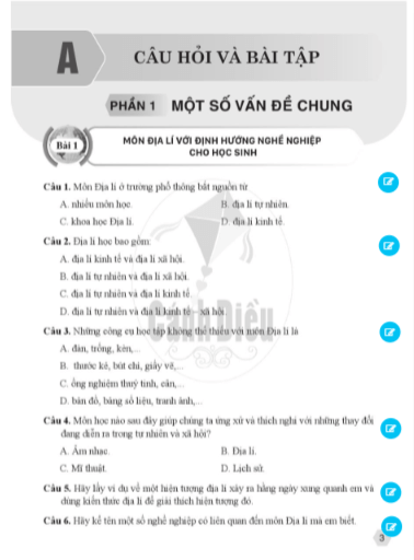 SBT Địa Lí 10 Cánh diều PDF