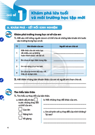 SBT Hoạt động trải nghiệm 6 Chân trời sáng tạo PDF