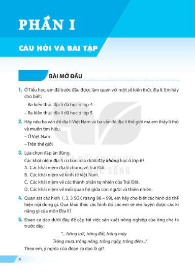 SBT Lịch sử và Địa lí 6 Kết nối tri thức PDF