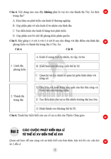 SBT Lịch sử và Địa lí 7 Cánh diều PDF