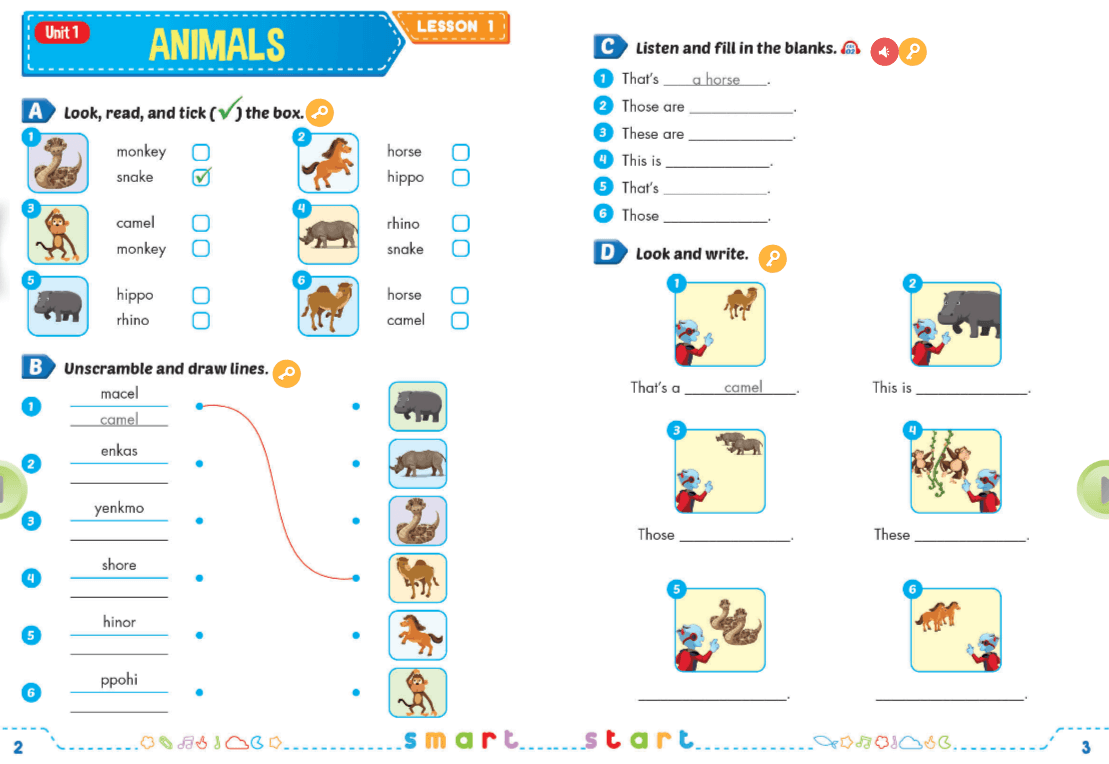 Sách bài tập Tiếng Anh lớp 4 iLearn Smart Start PDF