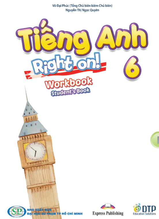 Sách bài tập Tiếng Anh 6 Right on PDF