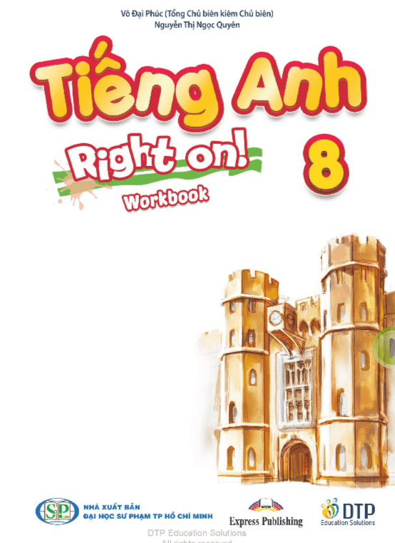 Sách bài tập Tiếng Anh 8 Right on PDF