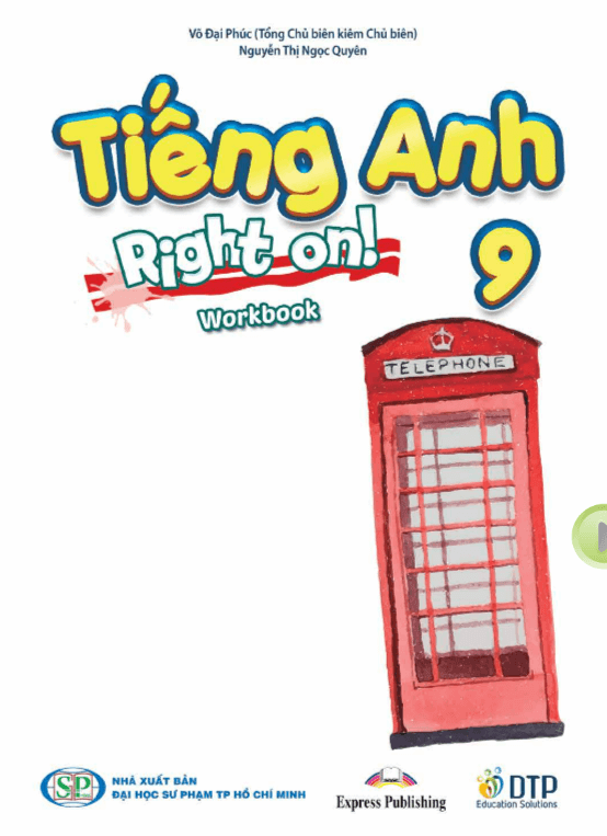 Sách bài tập Tiếng Anh 9 Right on PDF