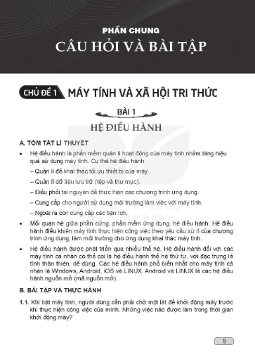 SBT Tin học 11 Kết nối tri thức PDF