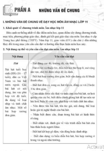Sách giáo viên Âm nhạc 11 Cánh diều PDF