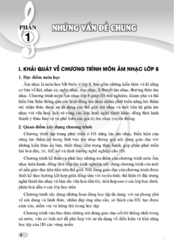 Sách giáo viên Âm nhạc 8 Cánh diều PDF