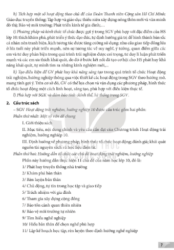 Sách giáo viên Hoạt động trải nghiệm 10 Kết nối tri thức PDF