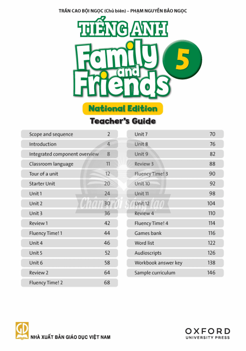 Sách giáo viên Tiếng Anh lớp 5 Family and Friends PDF