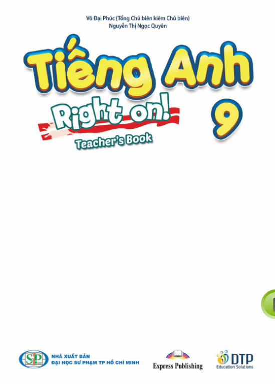 Sách giáo viên Tiếng Anh 9 Right on PDF