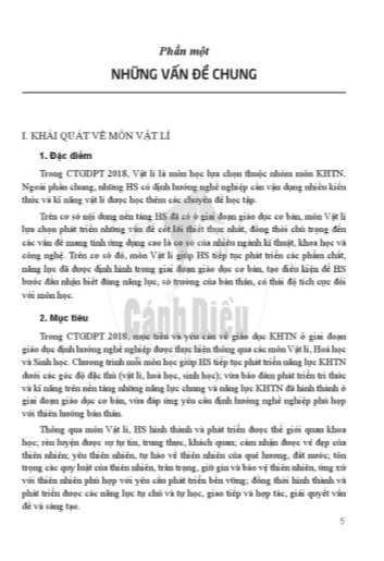 Sách giáo viên Vật lí 10 Cánh diều PDF