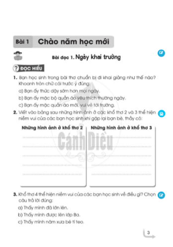 Vở bài tập Tiếng Việt lớp 3 Cánh diều PDF