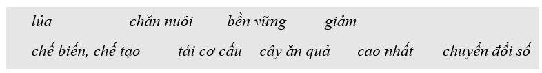 Điền các từ hoặc cụm từ thích hơn nha sẵn vào chỗ chấm để hoàn thành đoạn thông tin về chuyển dịch cơ cấu kinh tế