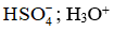 Cho phản ứng: H2SO4(aq) + H2O ⟶  HSO-4(aq) + H3O+(aq)