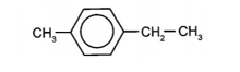 H) là hydrocarbon có công thức phân tử là C9H12. (H) không làm mất màu nước bromine