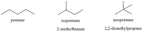 Viết công thức cấu tạo của các alkane có tên gọi sau Pentane 2-methylbutane isopentane và 2,2-dimethylpropane neopentane