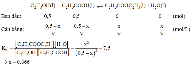 Ethanol và propanoic acid phản ứng với nhau tạo thành ethyl propanoate