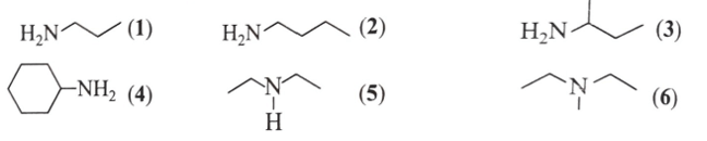Cho các amine có công thức cấu tạo dưới đây: Mỗi phát biểu sau đây là đúng hay sai