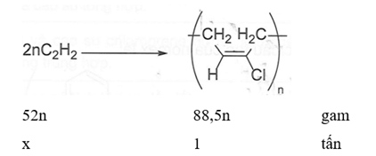 Cao su chloroprene có thể tổng hợp từ acelylene theo sơ đồ trang 78 Sách bài tập Hóa học 12