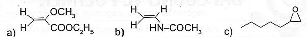 Cho biết công thức cấu tạo polymer tạo thành khi trùng hợp các chất sau