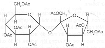 Saccharose octaacetate có công thức C28H38O19 hay (C2H3O2)8C12H14O3, là ester của acetic acid với saccharose