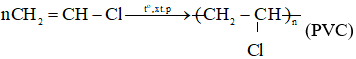 Trùng hợp monomer CH2=CH–Cl thu được chất dẻo nào sau đây trang 42 SBT Hóa học 12